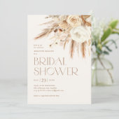 Floral Boho Desert Beach Brautparty Einladung (Stehend Vorderseite)