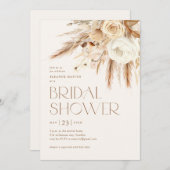 Floral Boho Desert Beach Brautparty Einladung (Vorne/Hinten)