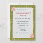Floral Boho Erntedank Friendsgiving Party Einladung (Vorderseite)