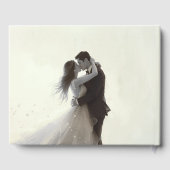 Floral Boho Foil Gästebuch Foto Guestbooks White (Rückseite)