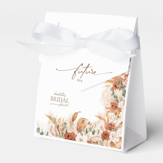 Floral Boho Future Frau Brautparty Geschenkschachtel (Vorderseite)