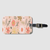 Floral Boho Gepäcktag Gepäckanhänger (Vorderseite (Horizontal))