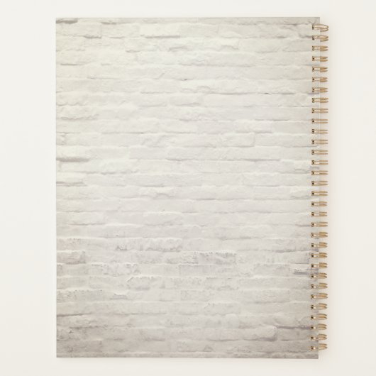 Floral Boho Giraffe Planner Planer (Rückseite)