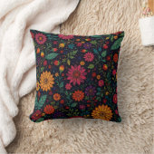 Floral Boho Kissen (Decke)