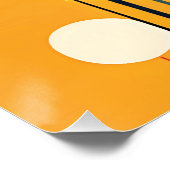 Floral Boho Modernes Poster (Ecke)