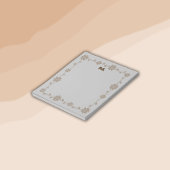 Floral Boho Monogram Brown | Notizblock