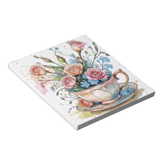 Floral-Boho-Notizblock Notizblock (angewinkelt)