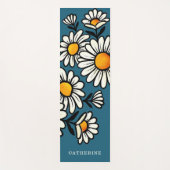 Floral Boho Pattern Custom Name Yoga Mat Yogamatte (Vorderseite)