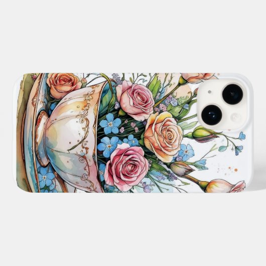 Floral boho phonecase Case-Mate iPhone hülle (Rückseite (Horizontal))