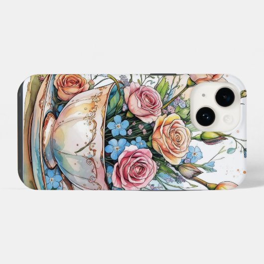 Floral boho phonecase iPhone hülle (Rückseite (Horizontal))