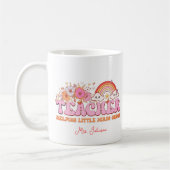 Floral Boho Rainbow World Teacher Day Kaffeetasse (Links)