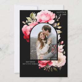 Floral Boho Save the Date  Einladung
