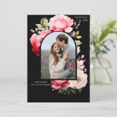 Floral Boho Save the Date  Einladung (Stehend Vorderseite)