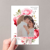 Floral Boho Save the Date Invitations  Acryleinladungen (Insitu (Handheld))