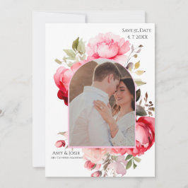 Floral Boho Save the Date Invitations  Einladung