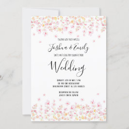 Floral Boho Sommer Bohemische Hochzeitseinladung Einladung