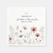 Floral boho Sommer einfach Serviette (Vorderseite)