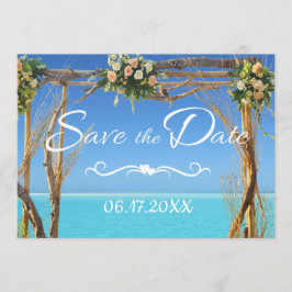 Floral Boho Summer Beach Hochzeit Save the Date
