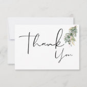 Floral Boho Thank You Cards Dankeskarte (Vorderseite)
