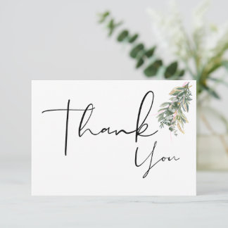 Floral Boho Thank You Cards Dankeskarte