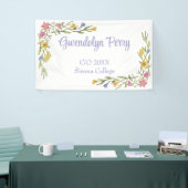 Floral Boho Uni-Abschluß Party Banner (Messeveranstaltung)