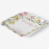 Floral Boho Uni-Abschluß Party Pappteller (Gewinkelt)