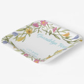 Floral Boho Uni-Abschluß Party Pappteller (Gewinkelt)