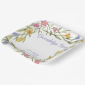 Floral Boho Uni-Abschluß Party Pappteller (Gewinkelt)