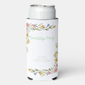 Floral Boho Uni-Abschluß Party Selters Dosenkühler (Seltzer Rückseite)