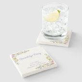 Floral Boho Uni-Abschluß Party Steinuntersetzer (Seitenansicht)