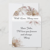 Floral Boho Valentines Card Einladung (Rückseite)