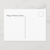 Floral Boho Valentinstag Postkarte (Rückseite)