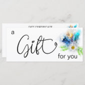 *~* Floral Boho Wasserfarbe Kristallfedern Herz (Vorne/Hinten)