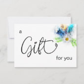 *~* Floral Boho Wasserfarbe Kristallherz Feather (Vorderseite)