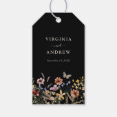 Floral Boho Wedding Geschenkanhänger (Vorderseite)
