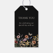 Floral Boho Wedding Geschenkanhänger (Rückseite)