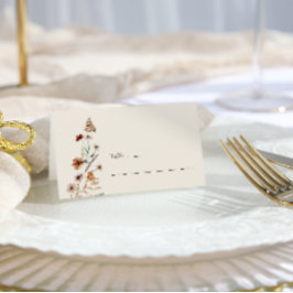 Floral Boho Wedding Platzkarte