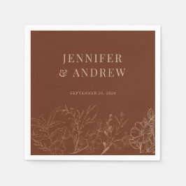 Floral Boho Wedding Serviette