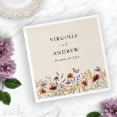 Floral Boho Wedding Serviette