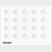 Floral Boho Wedding Sticker (Blatt)
