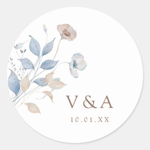 Floral Boho Wedding Sticker