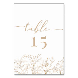 Floral Boho Wedding Tischnummer