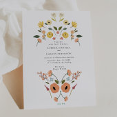 Floral Boho Wildblume Wedding Einladung