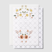 Floral Boho Wildblume Wedding Pergament Einladungen (Versetzt (Einladung))