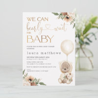 Floral Boho wir können frühes Abwarten Baby-Dusche