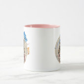 Floral Boho Wolf with Paint Accents 📄 Descriptio Tasse (Zentrum)