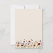 Floral Boho zu den Mahlzeiten RSVP Karte (Rückseite)