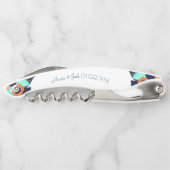 Floral Bold Poppies Paare Monogramm Kellnermesser (Rückseite)