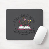 Floral Book A New Chapter Begins Retired 2026 Reti Mousepad (Mit Mouse)