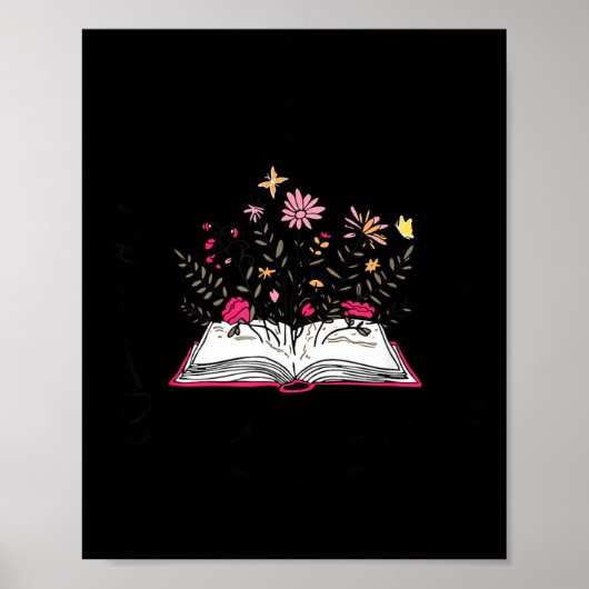 Floral Book A New Chapter Begins Retired 2026 Reti Poster (Vorne)